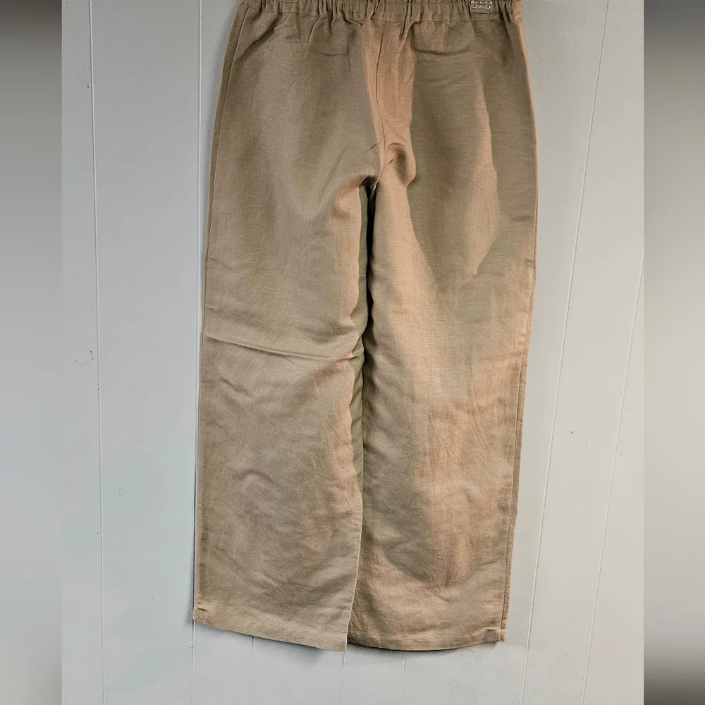 Petite Sophisticate Tan Slacks - Picture 2 of 10